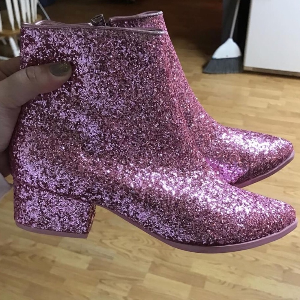 Barbie Pink Glitter Booties